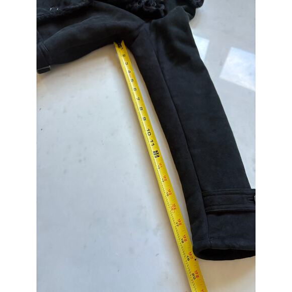 Ralph Lauren Collection Black Shearling Jacket Embroidered Velvet Formal Runway - Picture 11 of 16